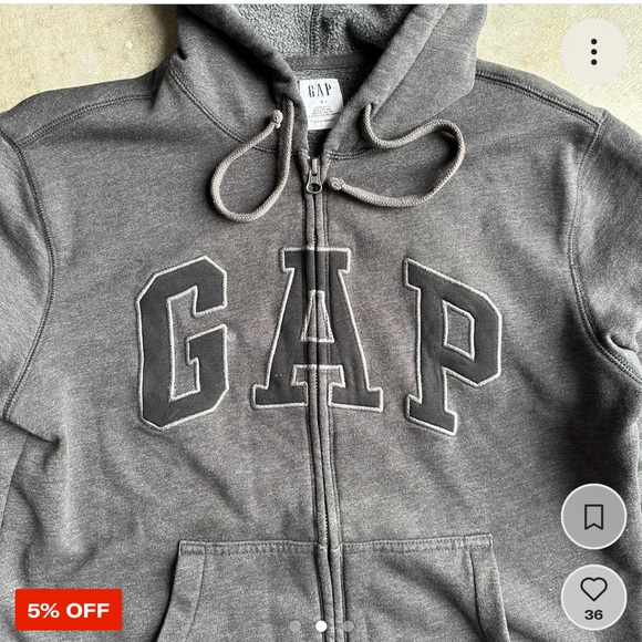 Gap Zip Up Hoodie - Picture 2 of 3